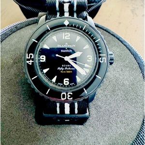 NEW - NEVER WORN BLANCPAIN X SWATCH OVEAN OF STORMS